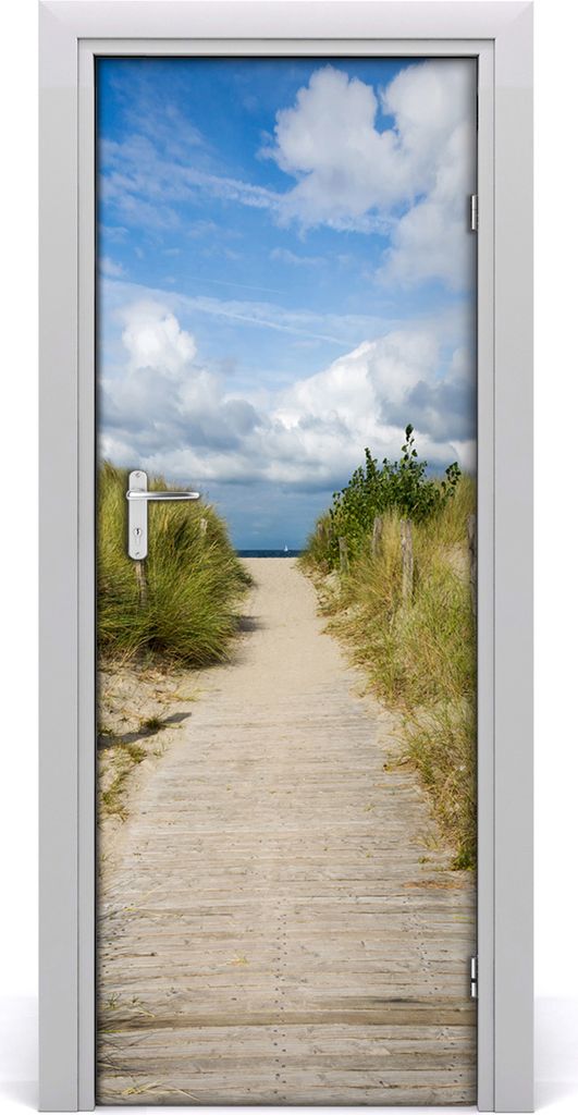 Tulup Türaufkleber 75x205 cm Dekorative Aufkleber Selbstklebend Wasserdichte Tapete Abnehmbar Schlafzimmer Wohnzimmer Wohnkultur - Weg zum Strand