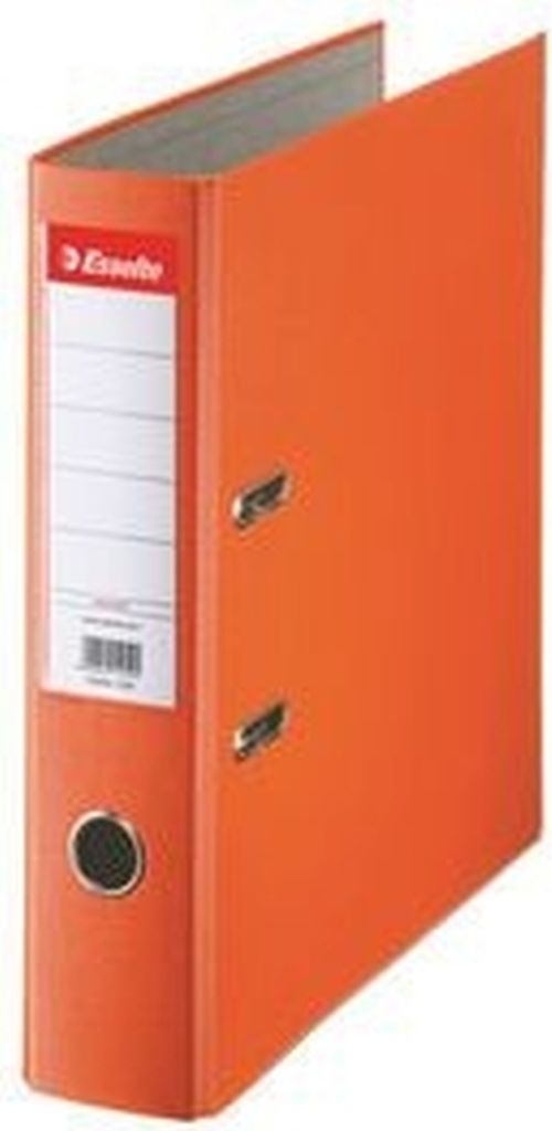 Ordner Plastik Eco mit Schlitzen A4 75mm orange Packung mit 20 Stück