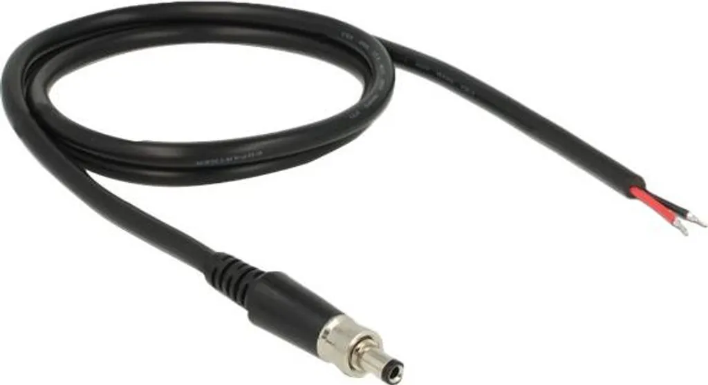 Câble Jack CC 5,5 x 2,1 mm vissable robuste pour caméra et éclairage
