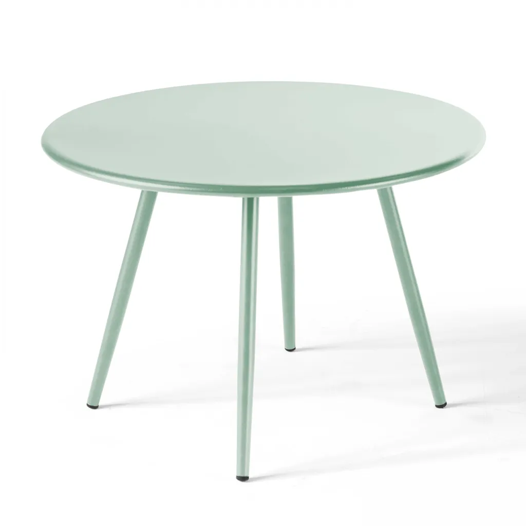 Tavolino Rotondo 40 cm Palavas Verde Salvia | Arredo Minimalista