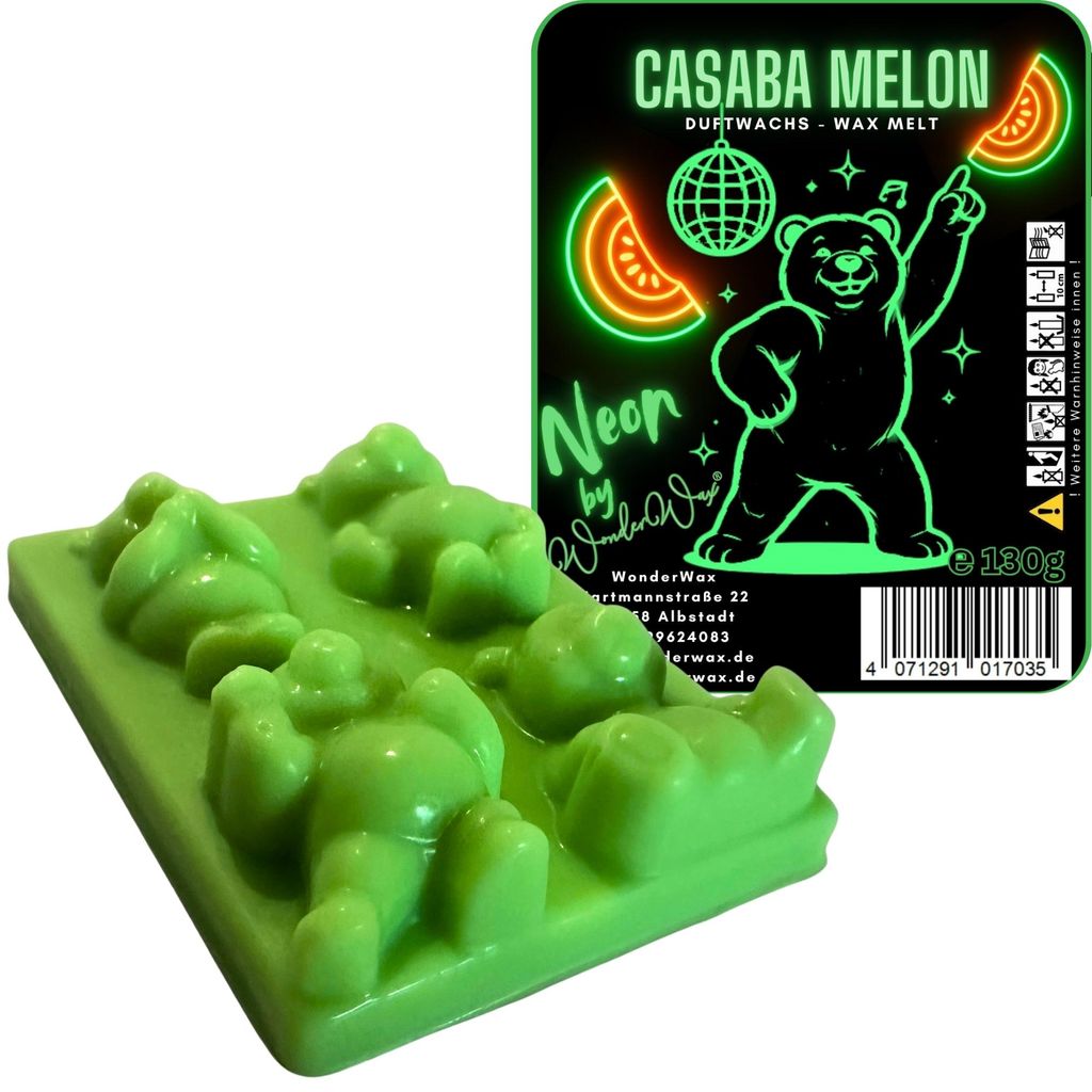 WonderWax Neon Duftriegel 6 x Duftwachs Bären Wachsmelt Duftwachs Raumduft für Duftlampen Soja Wachs Melts Duftmelt Aroma Wellnes Kerzen Wärmer ...