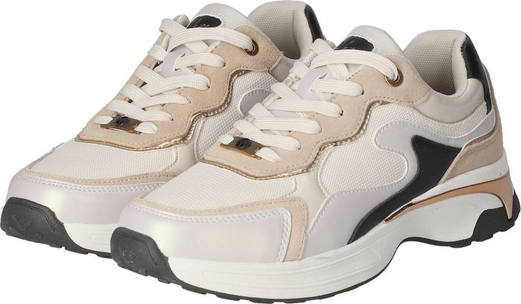 Mexx Portia Love Sneakers Laag - Beige - Maat 39