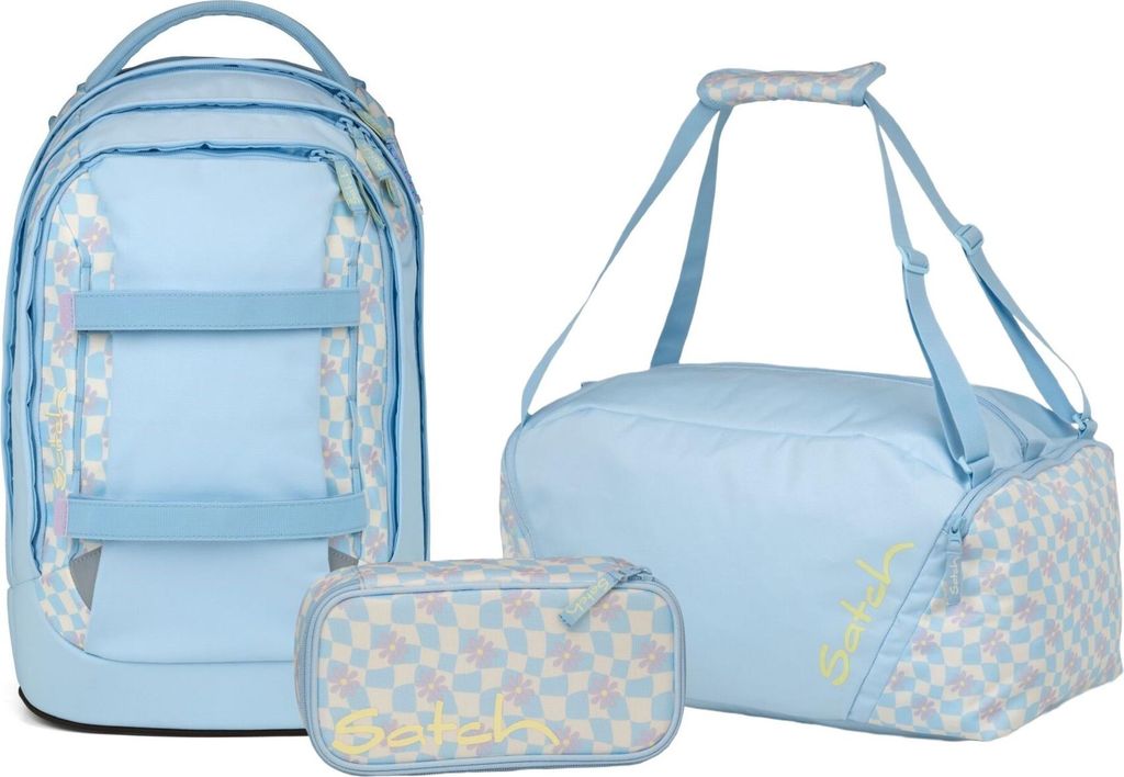 Satch, Schulrucksack-Set PACK Summer Era 3-teilig, ab 5. Klasse