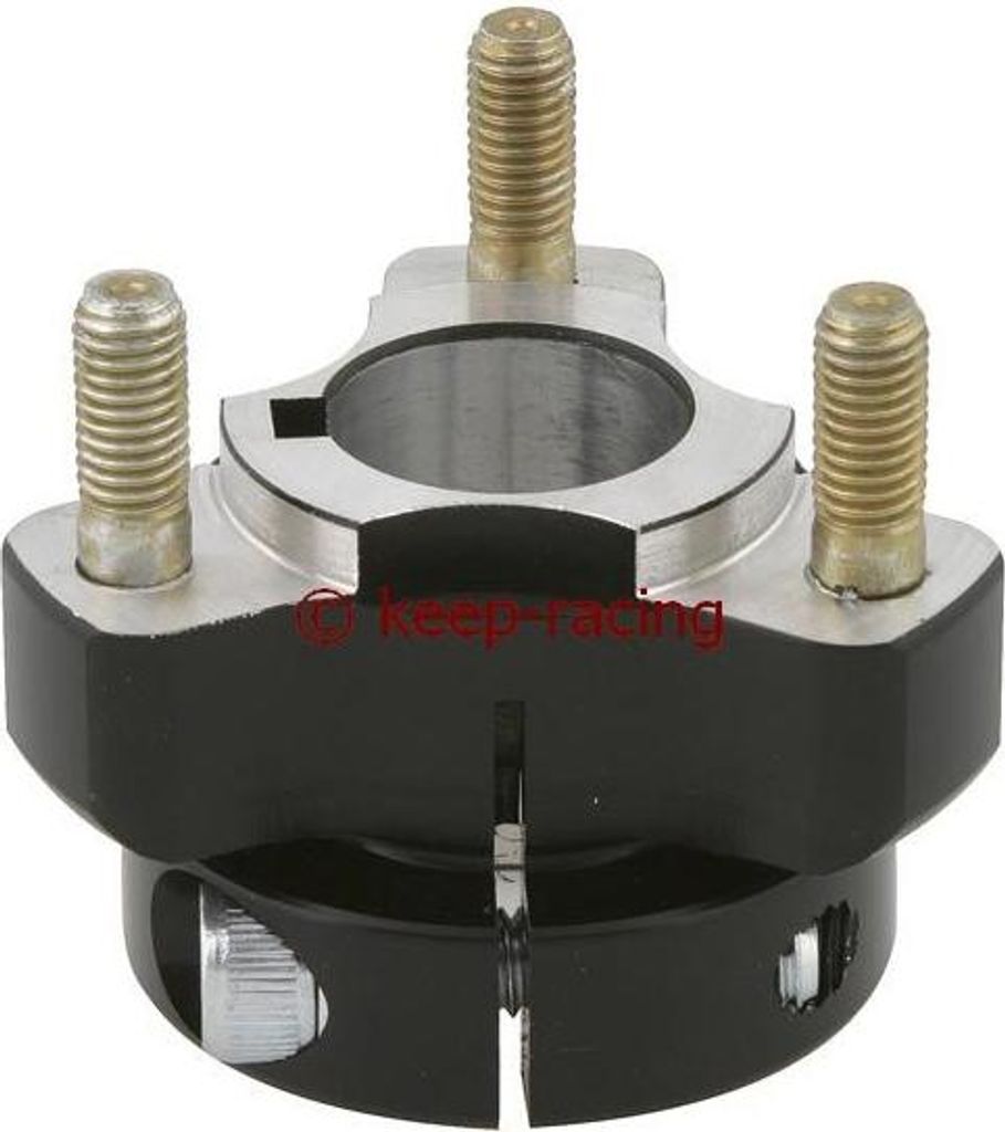 Radstern, Alu, eloxiert, für 25mm Achse, 40mm lang, Farbe:schwarz
