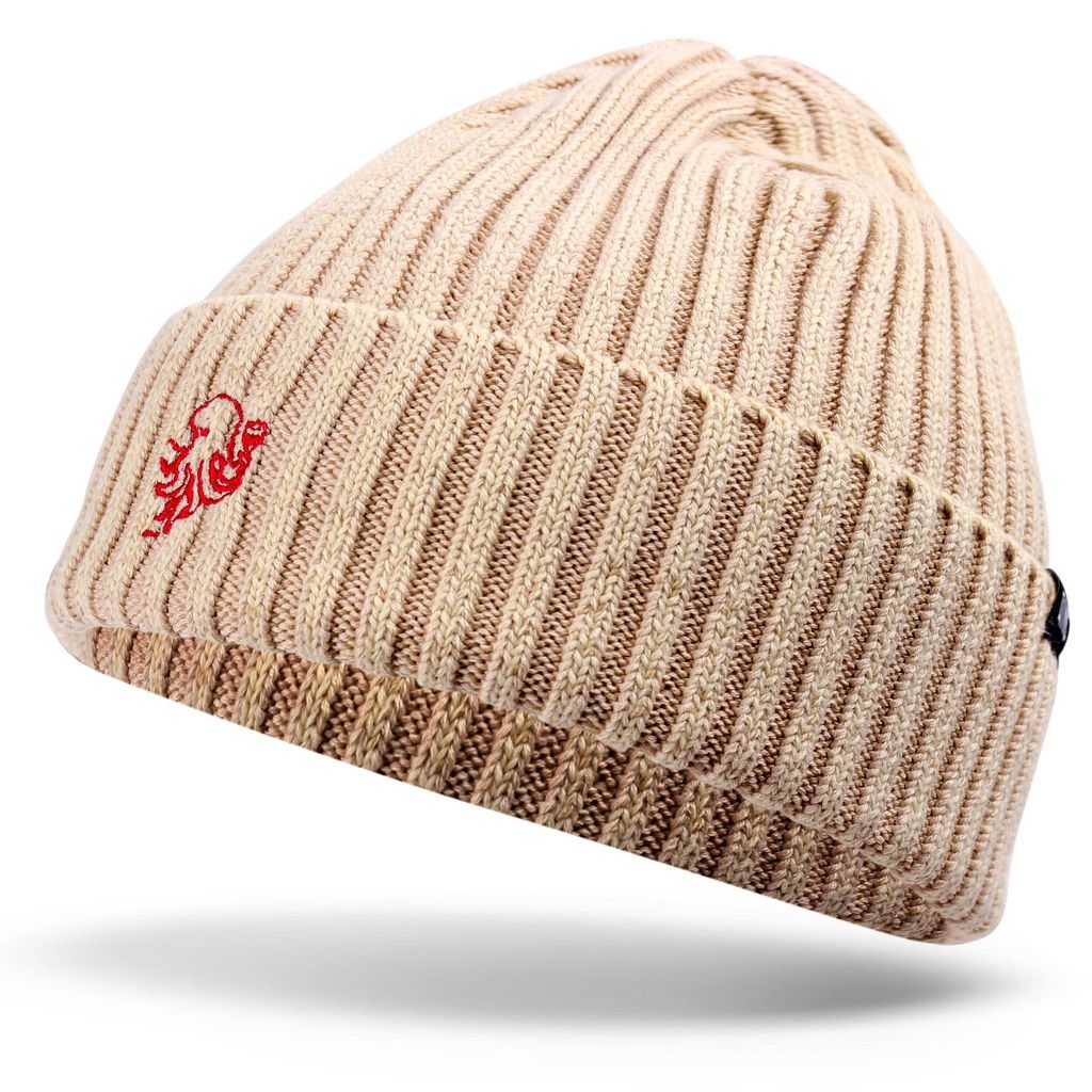 Djinns Medi Short Beanie Washed Twill Sand
