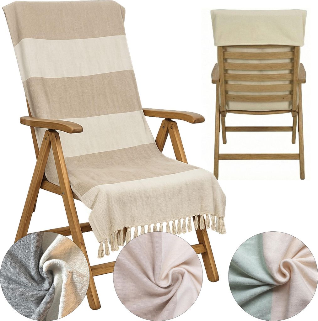CalmyBEACH Schonbezug Gartenstuhl Hochlehner 130x60cm - Produktbild 