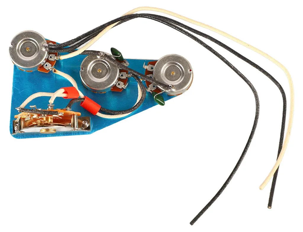 Kit réparation guitare électrique faisceaux câbles et plaques montage