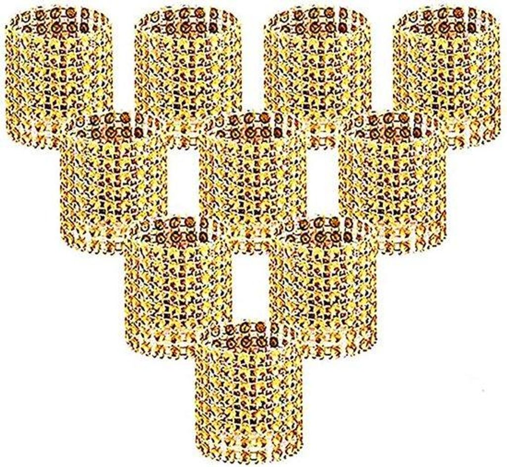 Serviettenringe, Gold-Strass-Diamant-Ornamente für Tischdekoration, Hochzeit, Abendessen, Party, Selbstbaudeko, Set aus 100