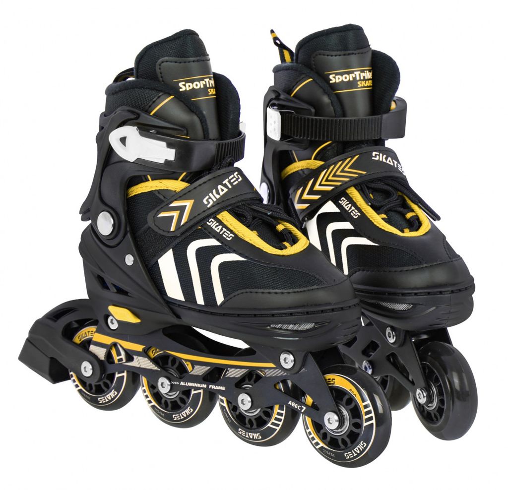 SporTrike Patins à roulettes 4in1 jaune-noir, taille. 34-38 Image du produit 