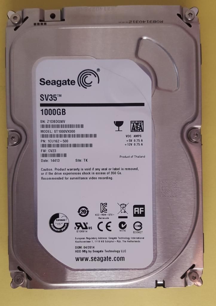 Seagate ST1000VX000 SV35 1TB SATA 3,5"