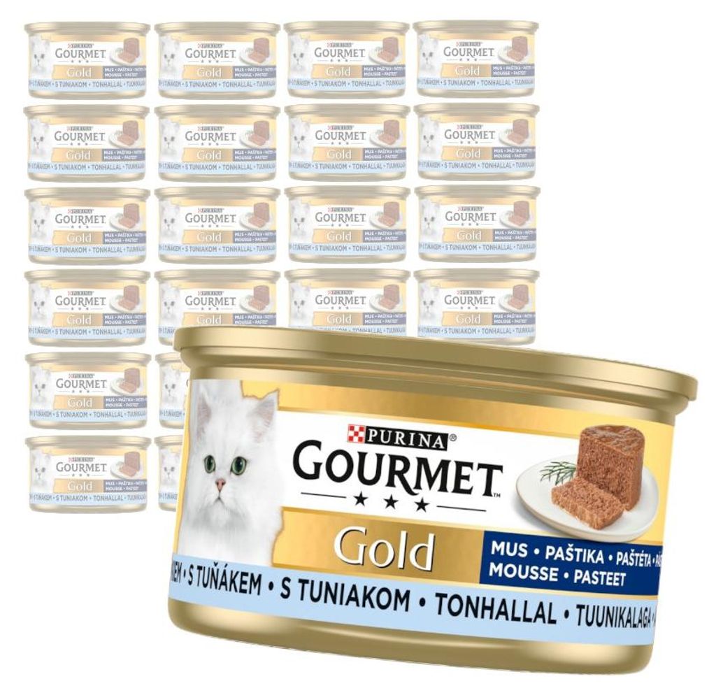 Purina Gourmet Gold Mousse s tuňákem 24x85g mokré krmivo Obrázek produktu 