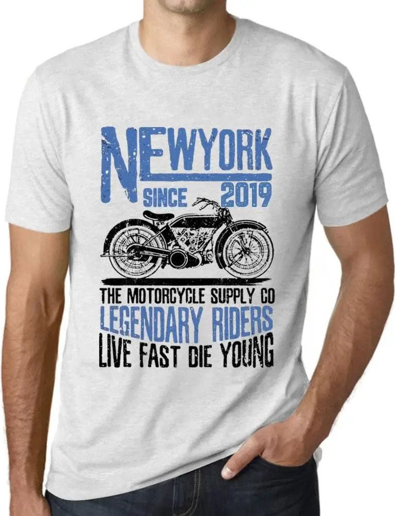 Herren Grafik T-Shirt Motorradlegenden seit 2019 – Motorcycle Legendary Riders Since 2019 – Geschenk 5. Geburtstag Jahrestag 5 Jahre Jubiläum 5