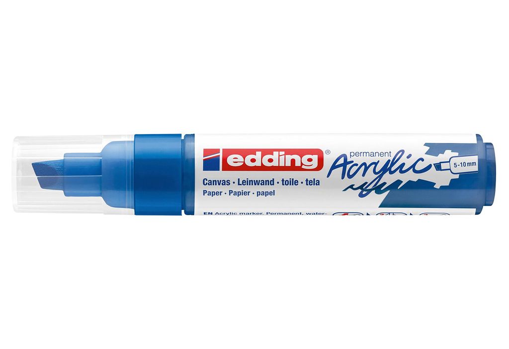 edding 4-5000903 edding 5000 Acrylstift blau 5,0 -10,0 mm, Obrázok produktu 