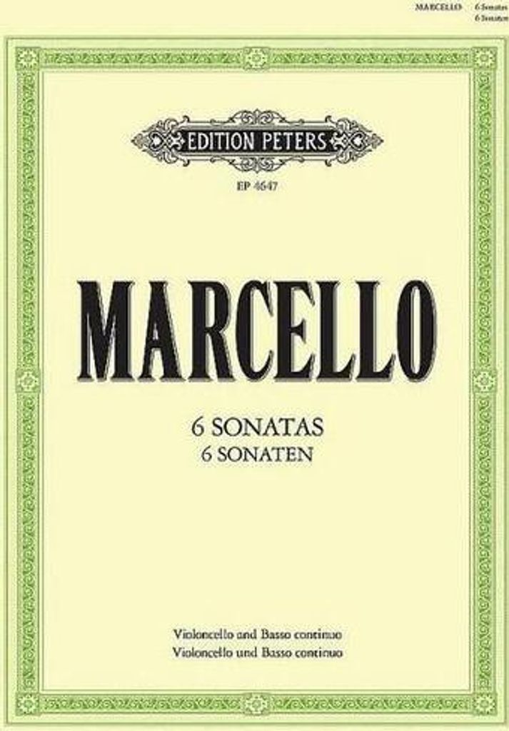6 Sonaten für Cello, Basso continuo (2. Cello) und Cembalo