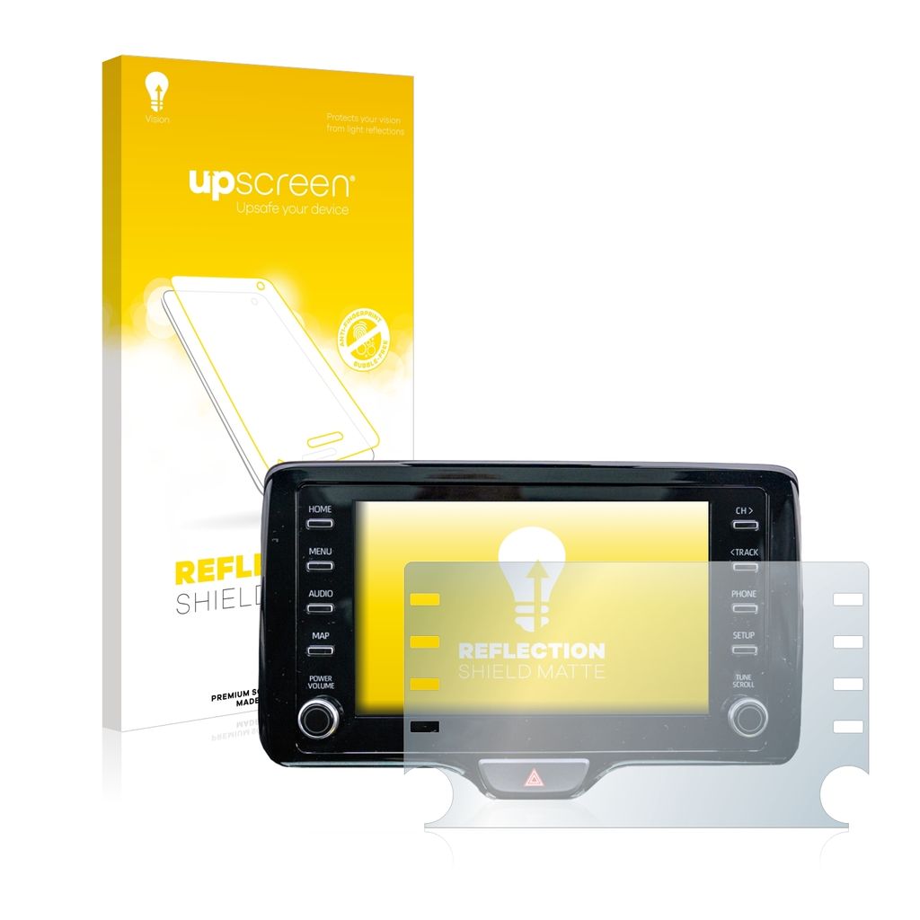 upscreen Schutzfolie für Toyota Yaris Cross 8" Displayschutz Displayschutzfolie Folie Matt Entspiegelungsfolie
