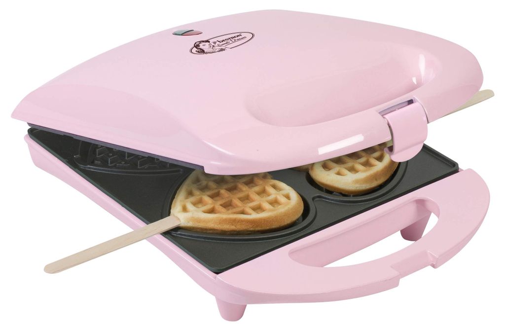 Bestron wafelijzer voor hartvormige wafels met steel, Productafbeelding 