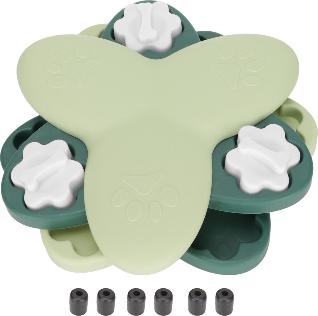 Hundepuzzle Toys Training Lustige Fütterung Multifunktionales Spiele behandeln Spender für Welpenkatgreen
