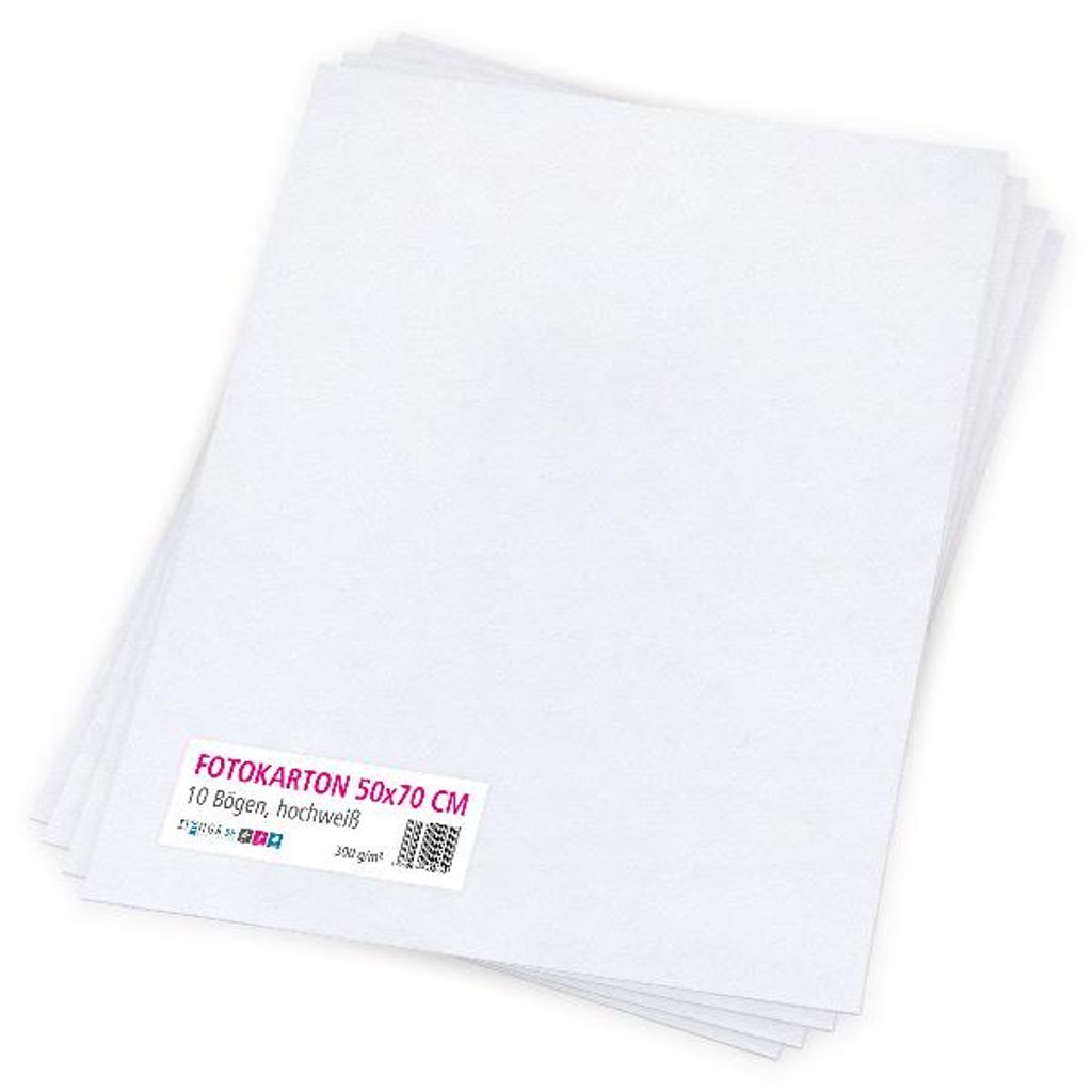 itenga Fotokarton hochweiß - 50x70cm 300g/m² 10 Bogen