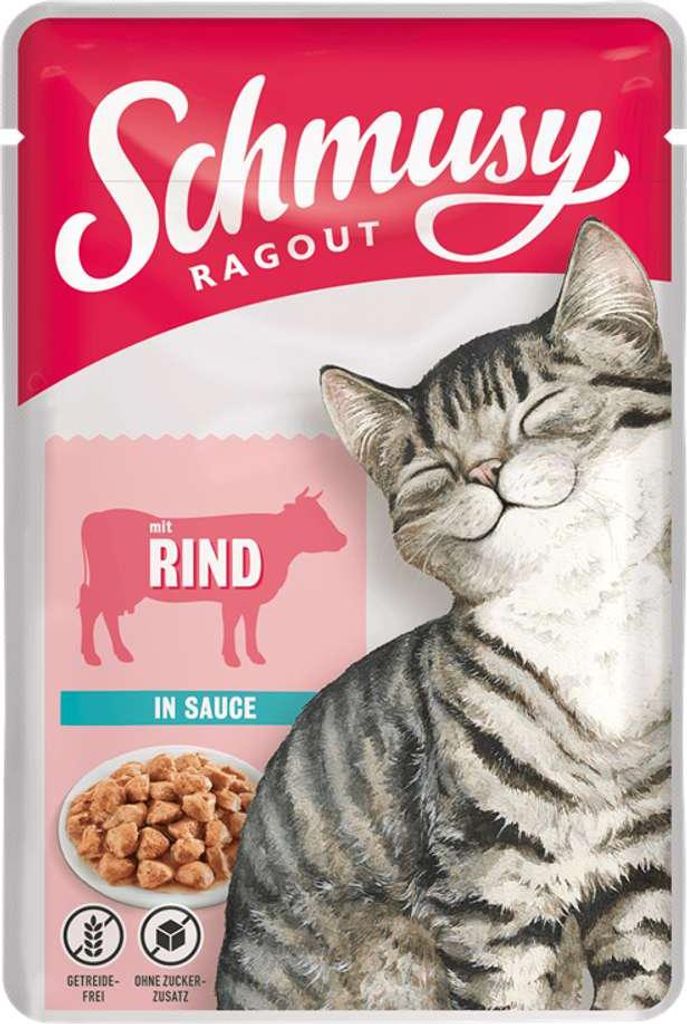 Schmusy Ragout |  Rind | Frischebeutel | SAUCE | 22 x 100g Produktbild 