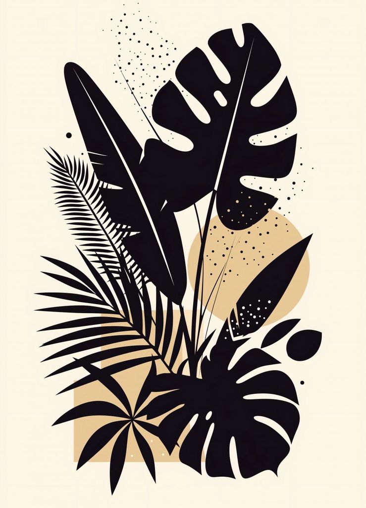 Poster 20,5x28,4cm Tropisches Paradies