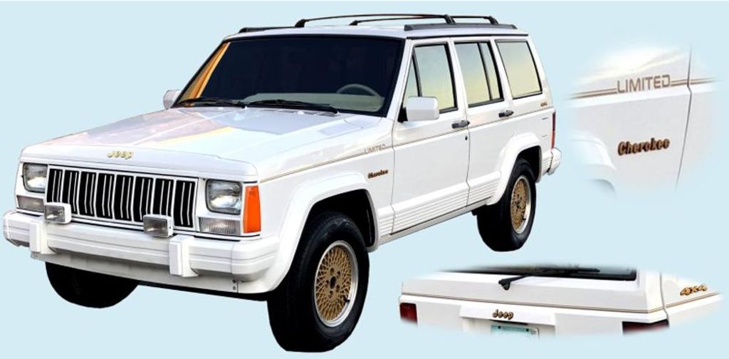 Dekorset Limited Gold Decor Decal Set Jeep Cherokee XJ 91 - 96