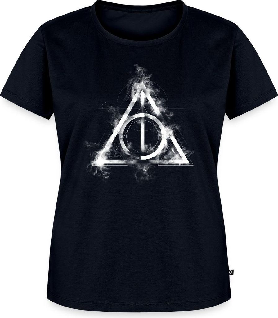 Spreadshirt Harry Potter Teil 7 Symbol Frauen Premium T-Shirt, 4XL, Navy