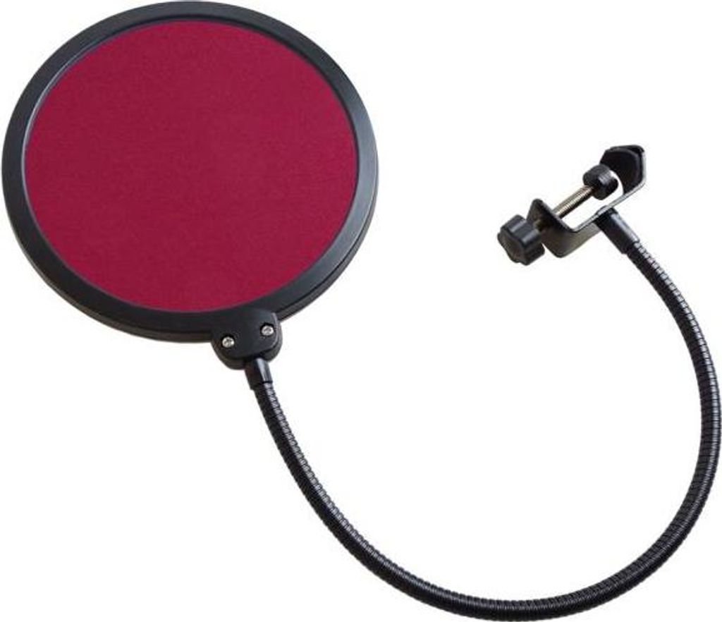 keepdrum EMH019RD Mikrofon-Popschutz Rot Produktbild 