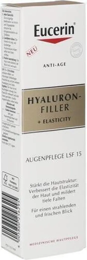 Eucerin Hyaluron-Filler + Elasticity Yeux à l'Acide Hyaluronique 15ml