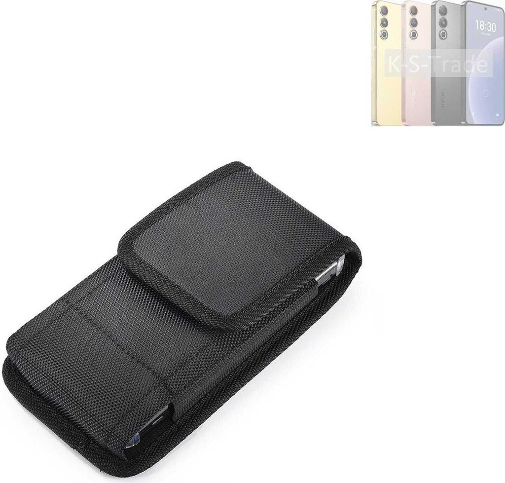 Holster Gürteltasche kompatibel mit Meizu 20 Holster Gürtel Tasche wasserabweisend Handy Hülle Schutz Hülle Outdoor schwarz K-S-Trade