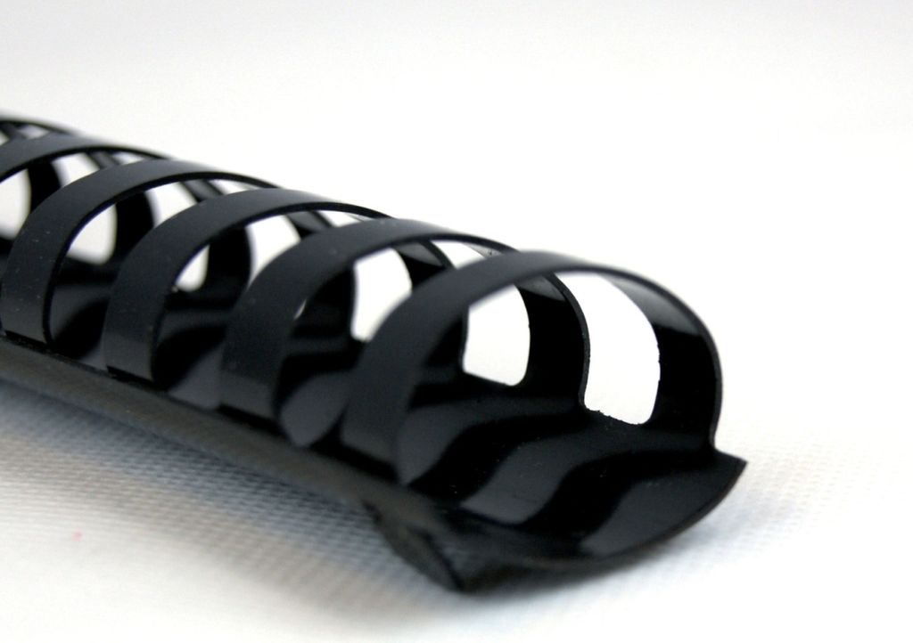 Plastikbinderücken CombBind 21 Ringe 32mm oval schwarz VE=6x50 Stück
