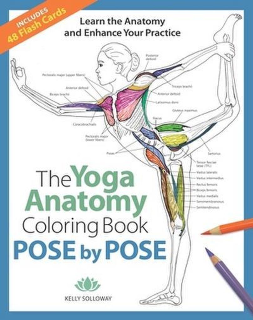 The Yoga Anatomy Coloring Book: Pose by Pose