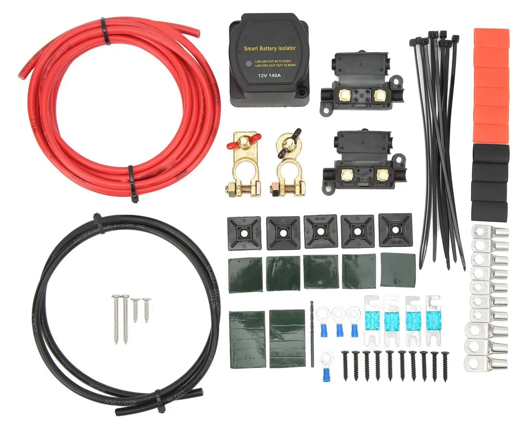 Isolateur de Batterie Automatique 12V 140A pour Camping-Car et Bateau