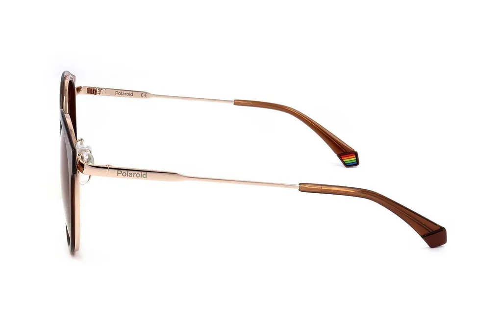 Lunettes de soleil Polaroid PLD 6152/G/S DDBLA 55 monture dorée chic