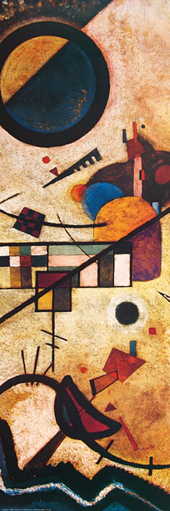 Wassily Kandinsky Kunstdruck Bild - Gegenklänge, 1924 (91 x 30 cm)