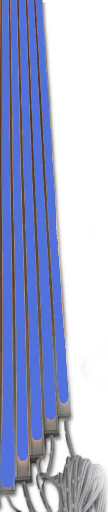 4328 LED Leuchte ALU Schiene Slim 5x1,0m Netzteil Lichtfarbe BLAU