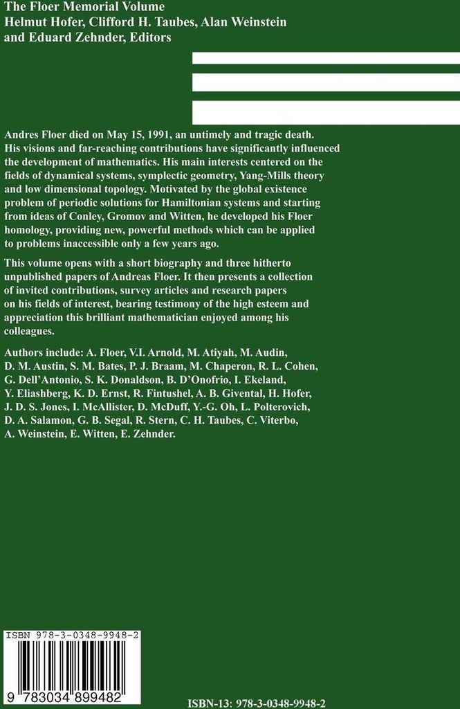 The Floer Memorial Volume