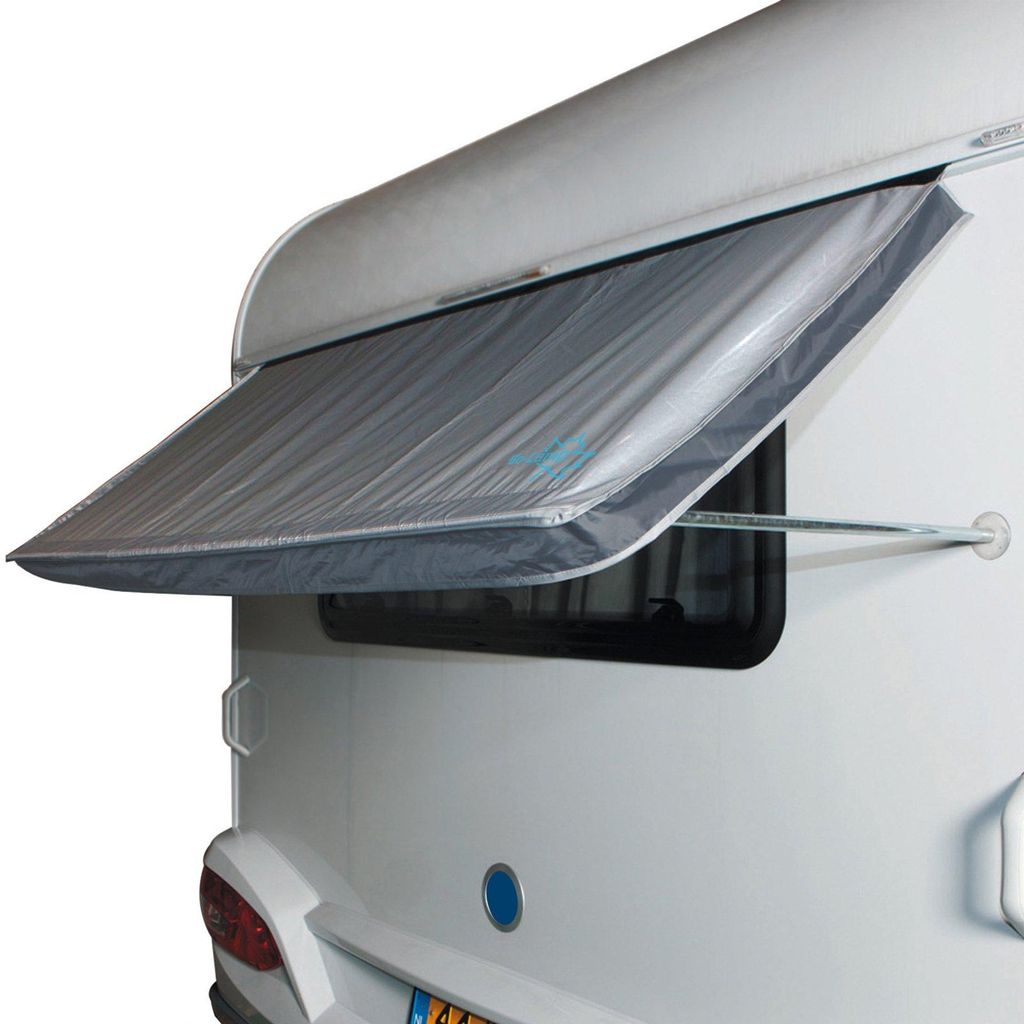 BO-CAMP Tenda da finestra per caravan 180 x 75 cm grigio Immagine del prodotto 