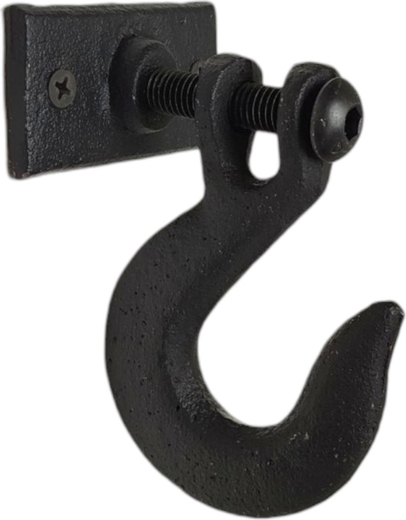 Kleiderhaken Wand Industrial Design Wandhaken aus Gusseisen in Schwarz