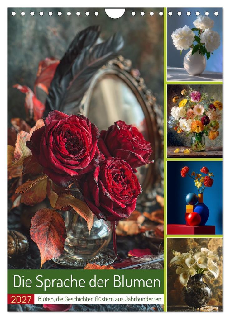 Die Sprache der Blumen (Wandkalender 2027 DIN A4 hoch), CALVENDO Monatskalender