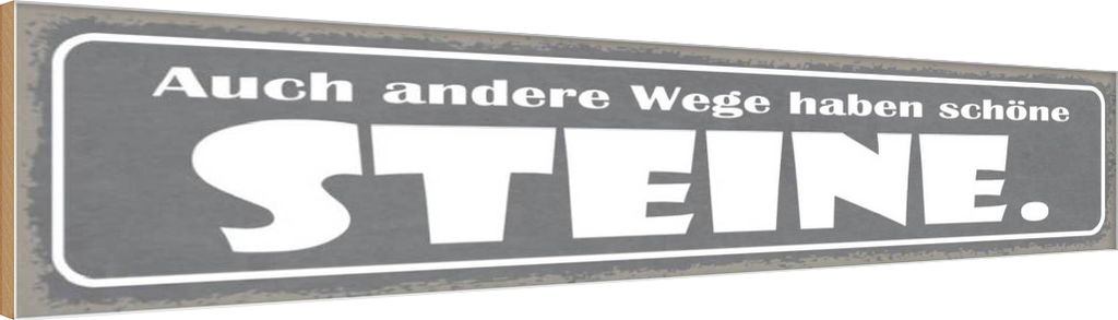 vianmo Holzschild 10x46 cm auch andere Wege haben Sterne Dekoration