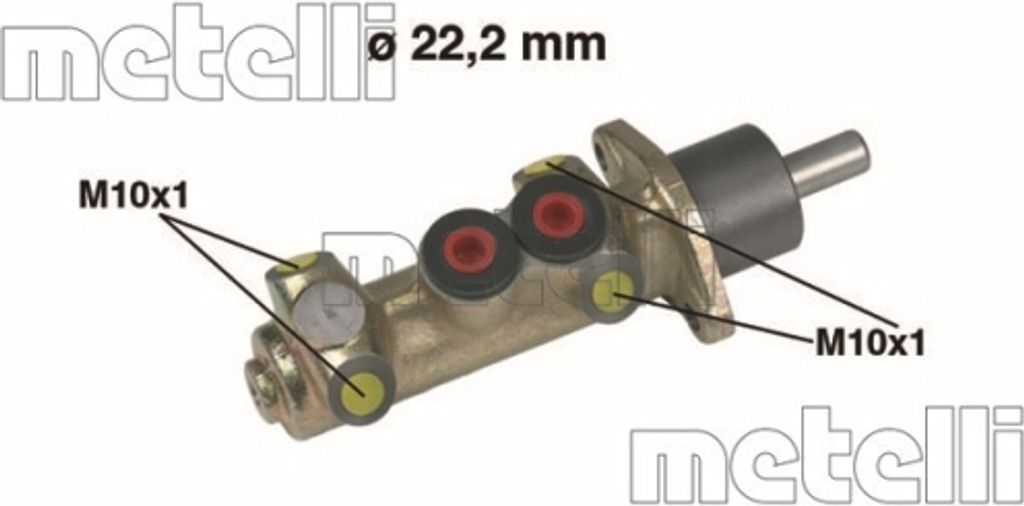 1 Hauptbremszylinder METELLI 05-0208 für ALFA ROMEO FIAT LANCIA