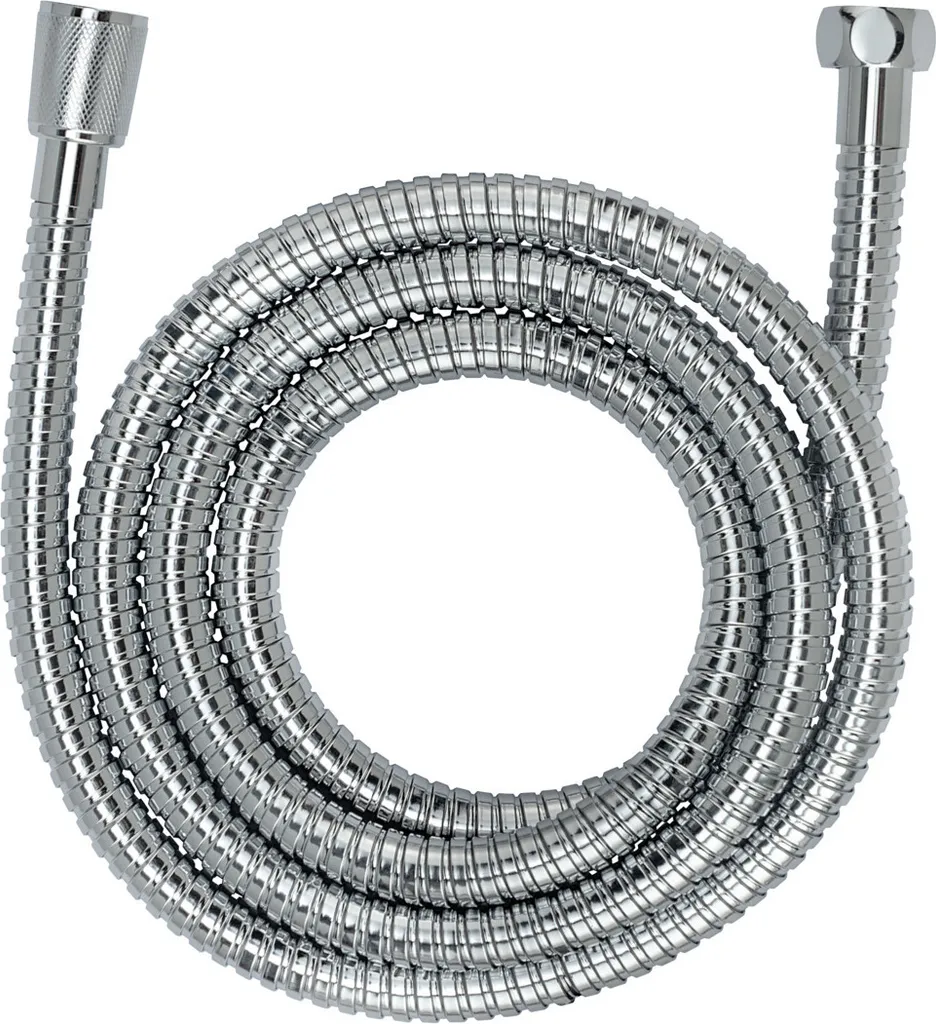 WENKO Tubo Doccia 24003100 Acciaio Inox | Standard G 1/2 Antitorsione