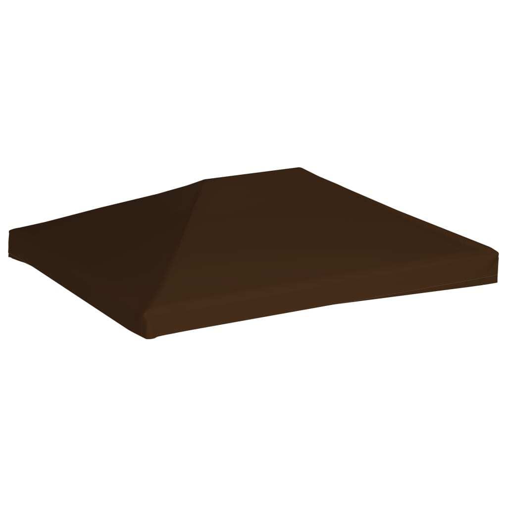 vidaXL Toit de pavillon 310 g / m² 3x4 m Brun Image du produit 