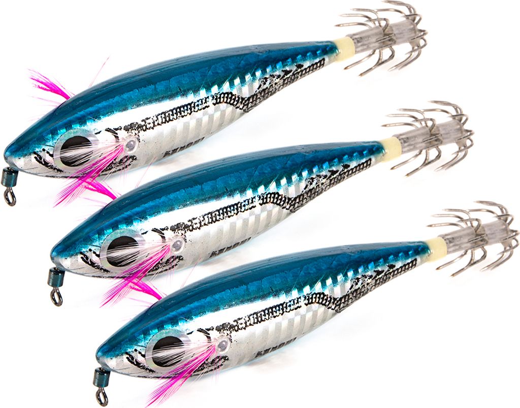 3pcs Squid Jig kš¹nstliche harte Angelk?der