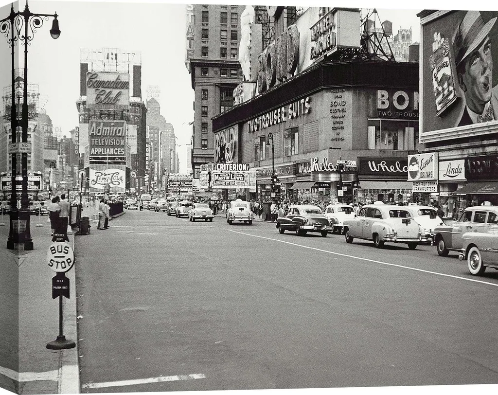 Sublimez un Mur Vide avec cette Toile Photo Angelo Rizzuto New York 1954