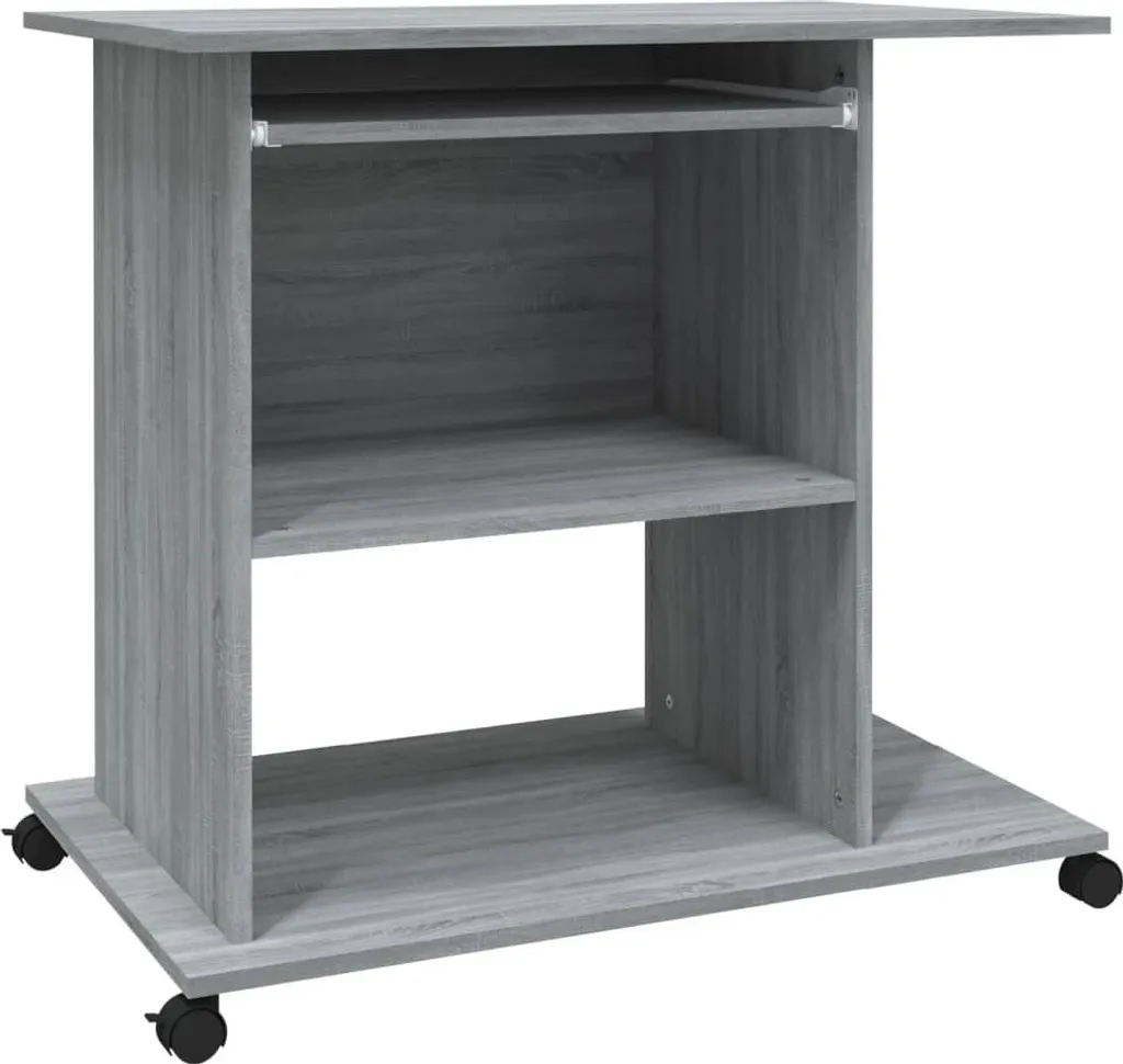 Scrivania Computer Grigio Sonoma 80x50 - Miglior Rapporto Qualità Prezzo