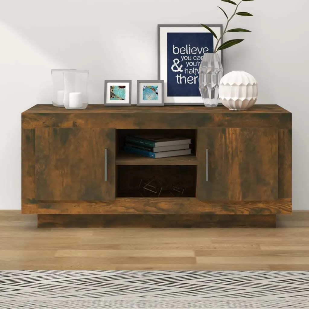 Mobile Supporto TV Maison Exclusive 102cm Rovere - Legno Multistrato - 1