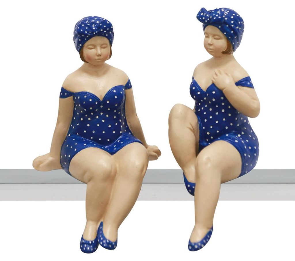 Gilde randfiguur, badmeisje, "Becky", gestippeld, Productafbeelding 