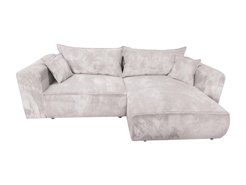 A sectional sofa against a white background.