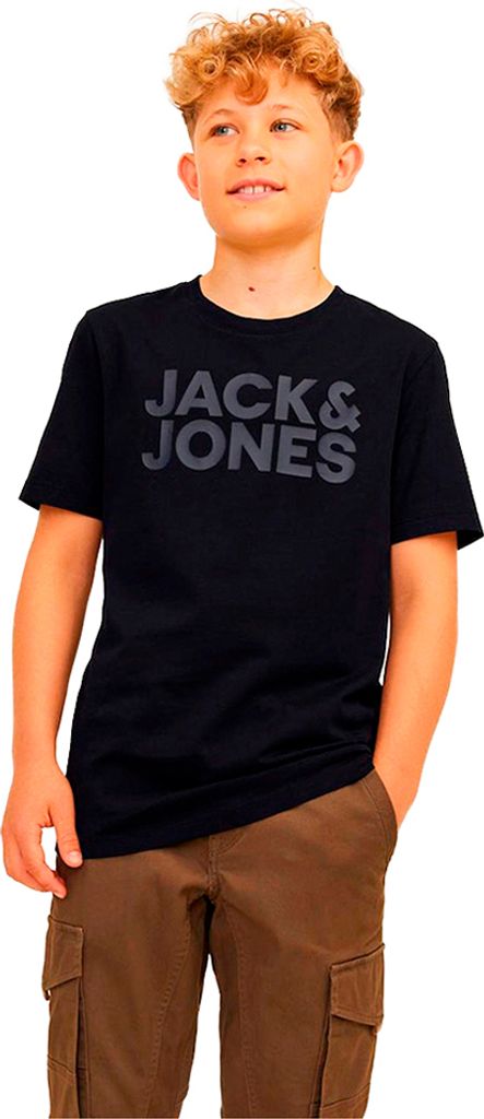 Jack & Jones Corp Logo Kurzarm-t-shirt Schwarz 14 Years Produktbild 